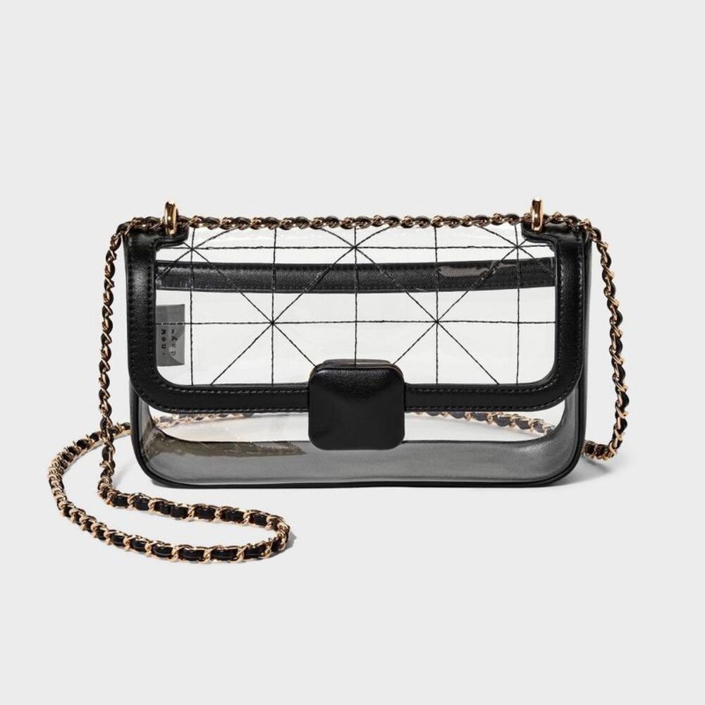 Elongated Refined Crossbody Bag - A New Day Clear